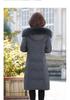 Fox Fur Collar Stylish Women's Down Jacket - Winter Mid-Length Plus Size Outerwear for Middle-Aged and Elderly.