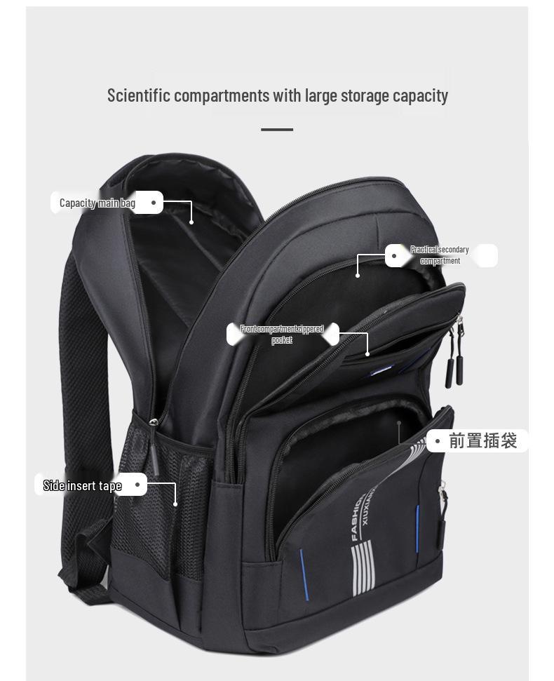 Unisex Fashionable Large Capacity Backpack - Ideal for School, Travel, and Business