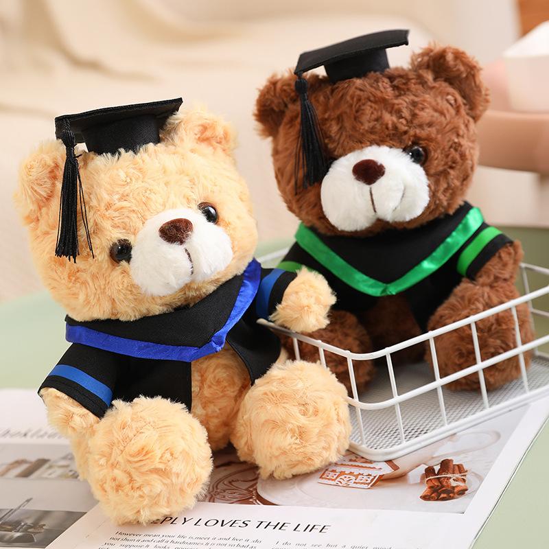 Cute Doctor Bear Plush Doll Student Graduation Gift Bachelor Teddy Bear Doll Kindergarten Gift Doll