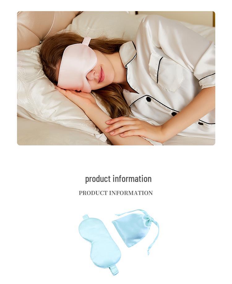 Hedvábná oční maska 16 momme s úložným sáčkem na spaní