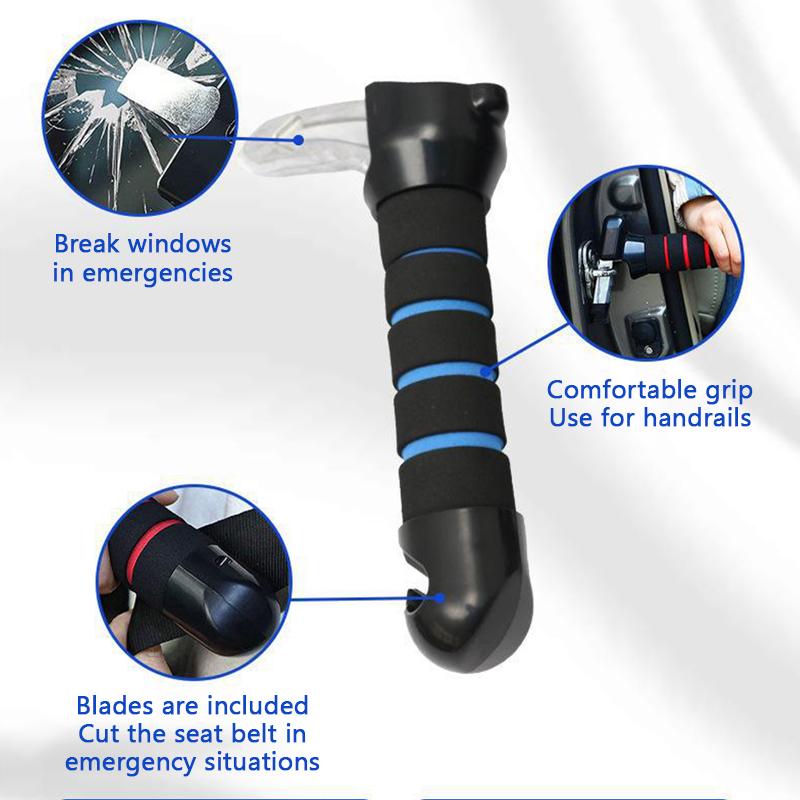 SEAMETAL Car Safety Hammer Car Window Breaker Seat Belt Cutter Multifunction Auto Emergency Escape Tool