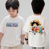 One Piece Cute Chibi Character Print Cotton TShirt Men Women Kids Family Clothes 2026 Summer ShortSleeve Casual Tee Tops