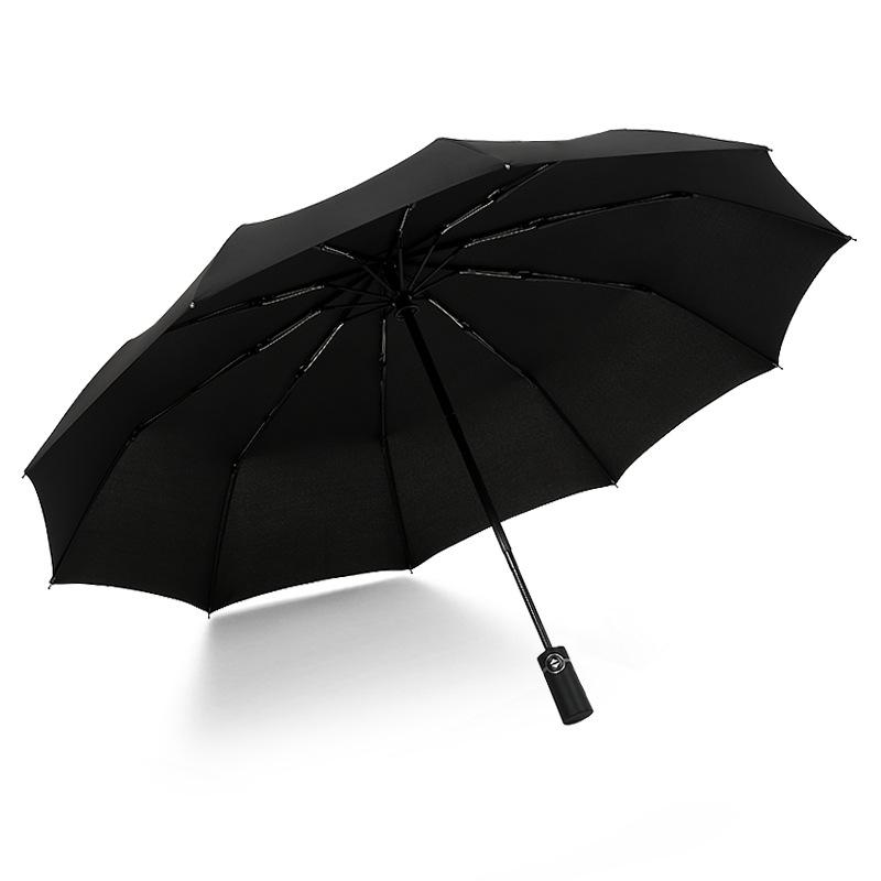 Creative automatic three-fold umbrella folding men's and women's umbrellas umbrella fixed umbrella umbrella