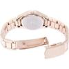 Fieldwork Petit Metal Analog Watch, White with Metal Band, Rose Gold, ST052Fp-9, Women's
