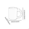 -Cup Drinks with Handle Milk Tea Water Cup for Café Birth Gifts
