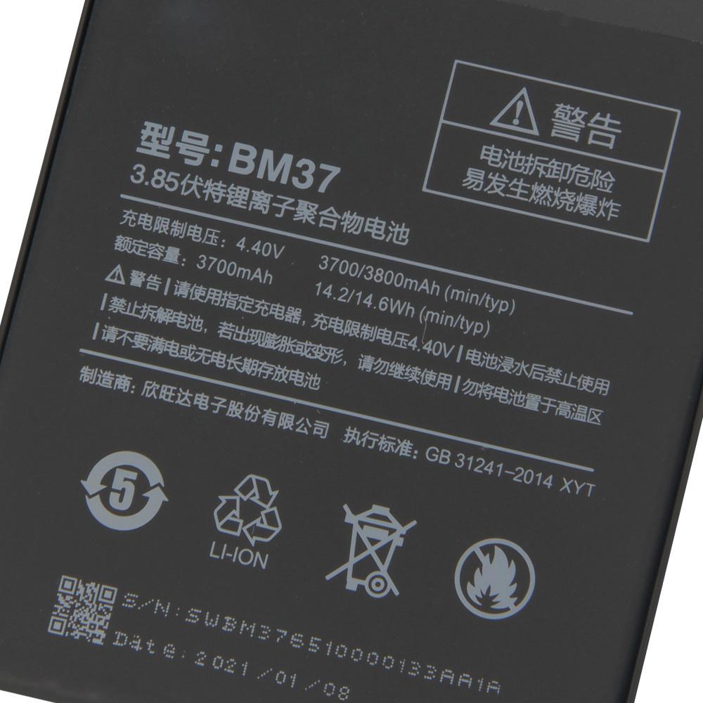 NEW Replacement Battery For Xiaomi 5s Plus Xiaomi BM37 Phone Battery 3800mAh