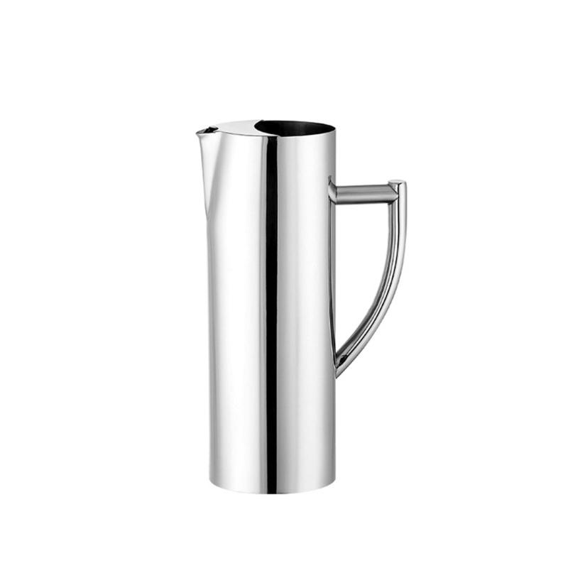 Drink Dispensers Cold Kettles Beverage Container Stainless Steel Pitcher Large Water Kettles with Handle for Gatherings