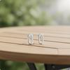 Oval Post Earrings Cubic Zirconia Minimalist Mini Pierced for Women, Teens,