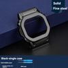 B5000 Small Silver Nugget metal watchband case For Casio 3459 G-SHOCK GMW-B5000 modified Stainless steel Watch Strap accessories