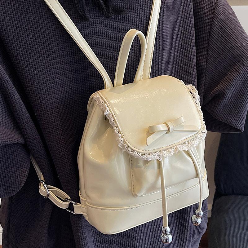 Student bag women's 2025 summer Korean version of the new ins trendy fashion backpack sense niche ballet style women's bag