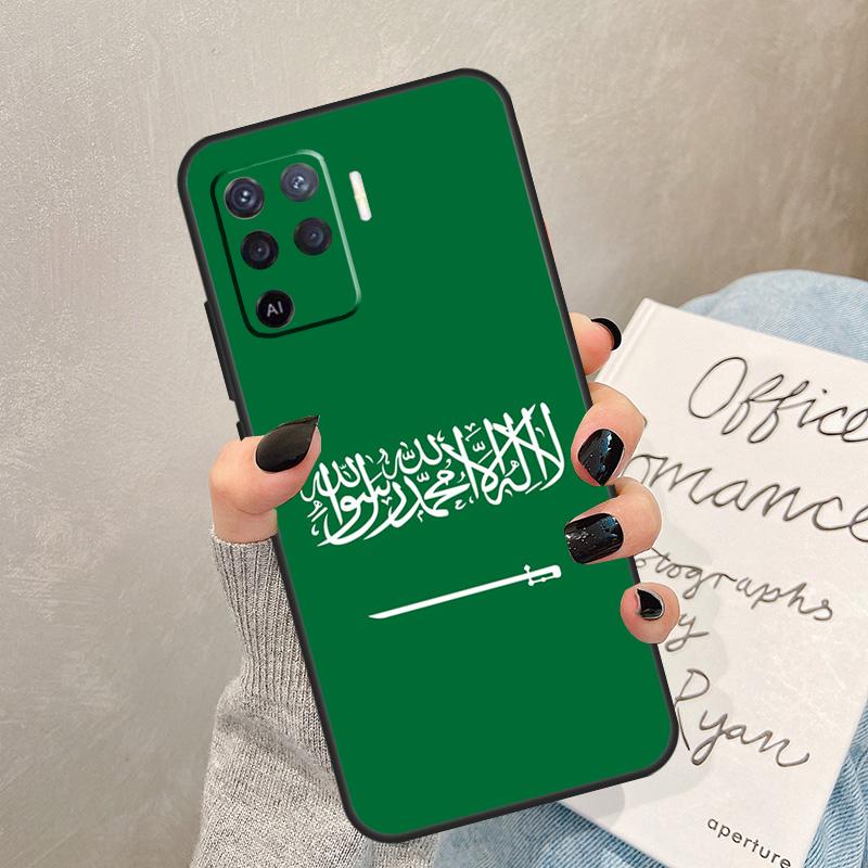 Saudi-Arabien Flagge Hülle Für Oppo A40 A60 A80 A78 A38 A18 A98 A58 A96 A76 A16 A94 A74 A54 A15 A17 A57 A77 A5 Pro
