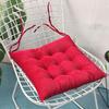 Corduroy Chair Cushion With Strap Solid Color Office Chair Cushion Soft Comfortable Butt Cushion Living Room Sofa Floor Cushion