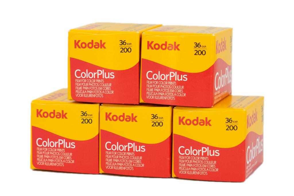 Kodak Color Plus 200 35mm Color Negative 36 Film, Exposures, 5-Pack