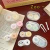 Compact Care Box Compact Contact Lens Case Cartoon Lens Box Hygienic Animal Avatar Lens Holder For Bathroom Handbag Office