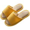 Summer home indoor couple linen slippers men and women open floor slippers non-slip soft bottom