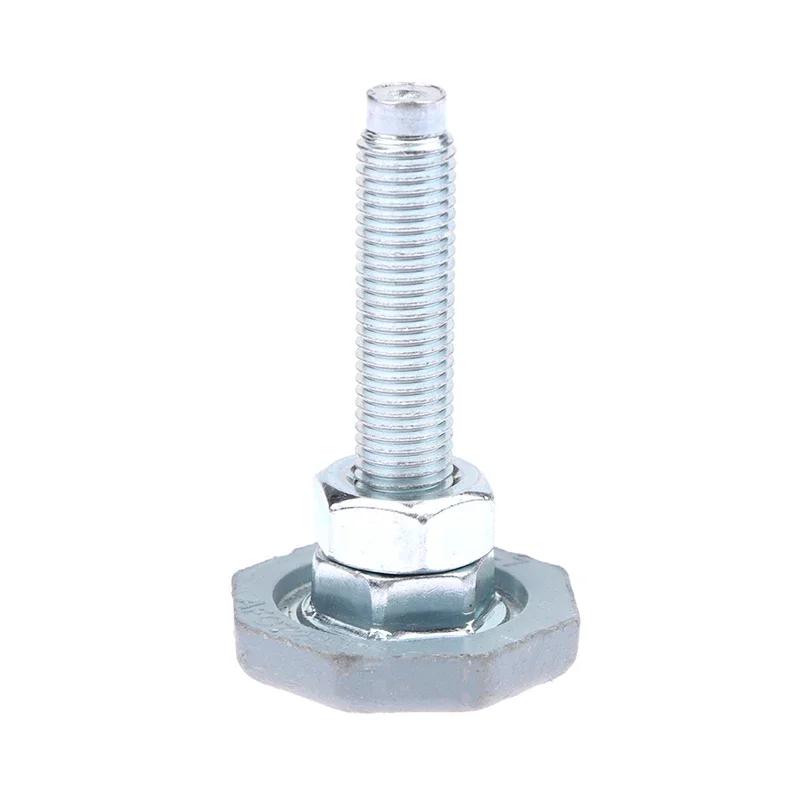 Alta Qualità ! 1 PZ Argento Per Lavatrice a Rulli Piedini Fissi Base Vite Bilanciamento Assorbimento Urti Antiscivolo Piedini