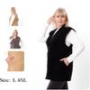 Women's Plus Size Fleece Vest – Warm Style with Patch Pockets, Demi-season 8042-027 HC