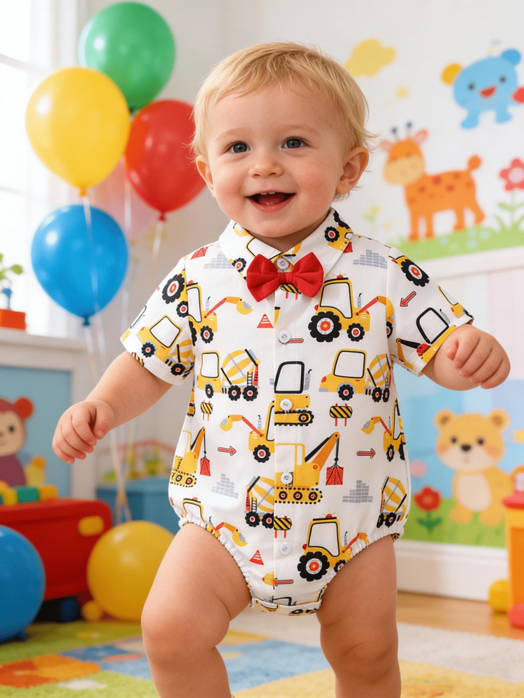 

Boys Infant Triangle Bodysuit, Adorned with a Bow, Casual And Comfortable, Suitable for Everyday Wear And Outdoor Activities, for Outdoor 0-3M жёлтый