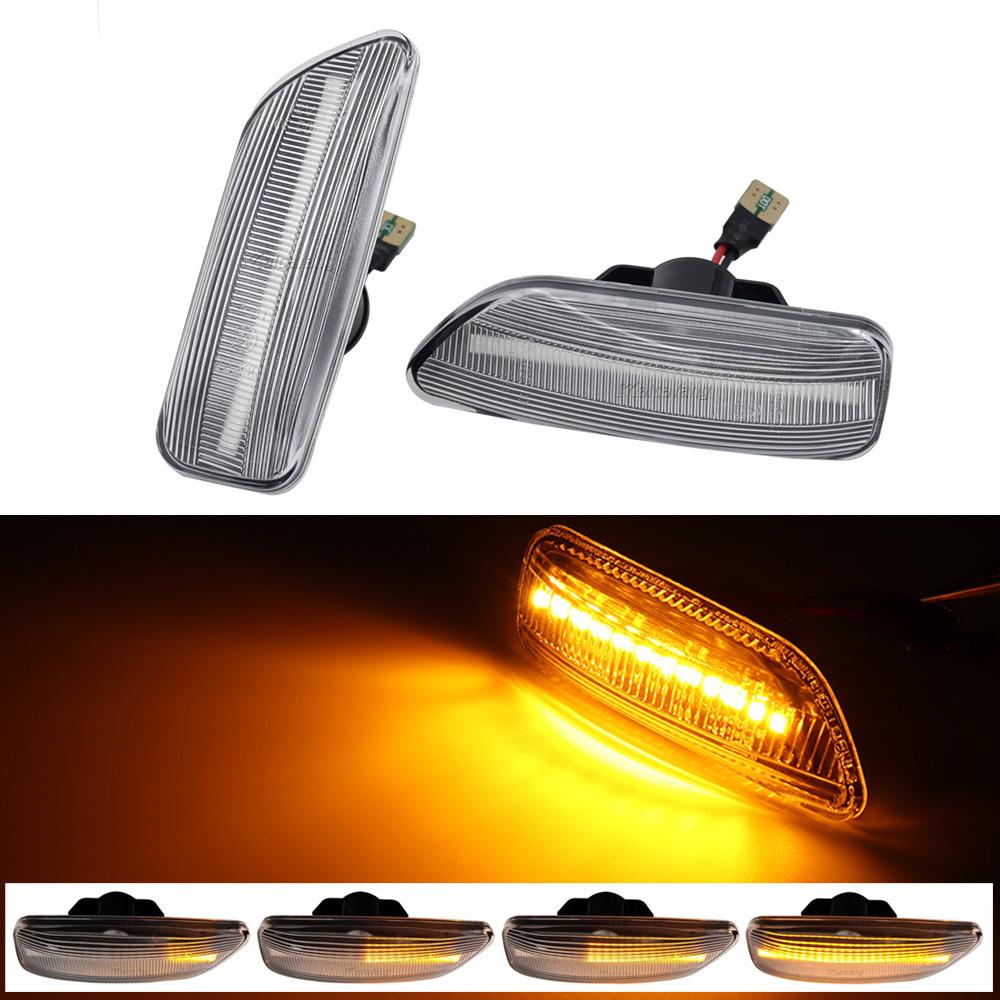 

Для Volvo XC90 MK1 XC70 V70 MK2 S60 S80 1999-2006 2 шт. Автомобильный светодиодный динамический указатель поворота Боковой габаритный фонарь Индикатор