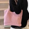 Commuter bag women's 2025 new shoulder bag seaside vacation beach bag large capacity lazy wind woven tote bag