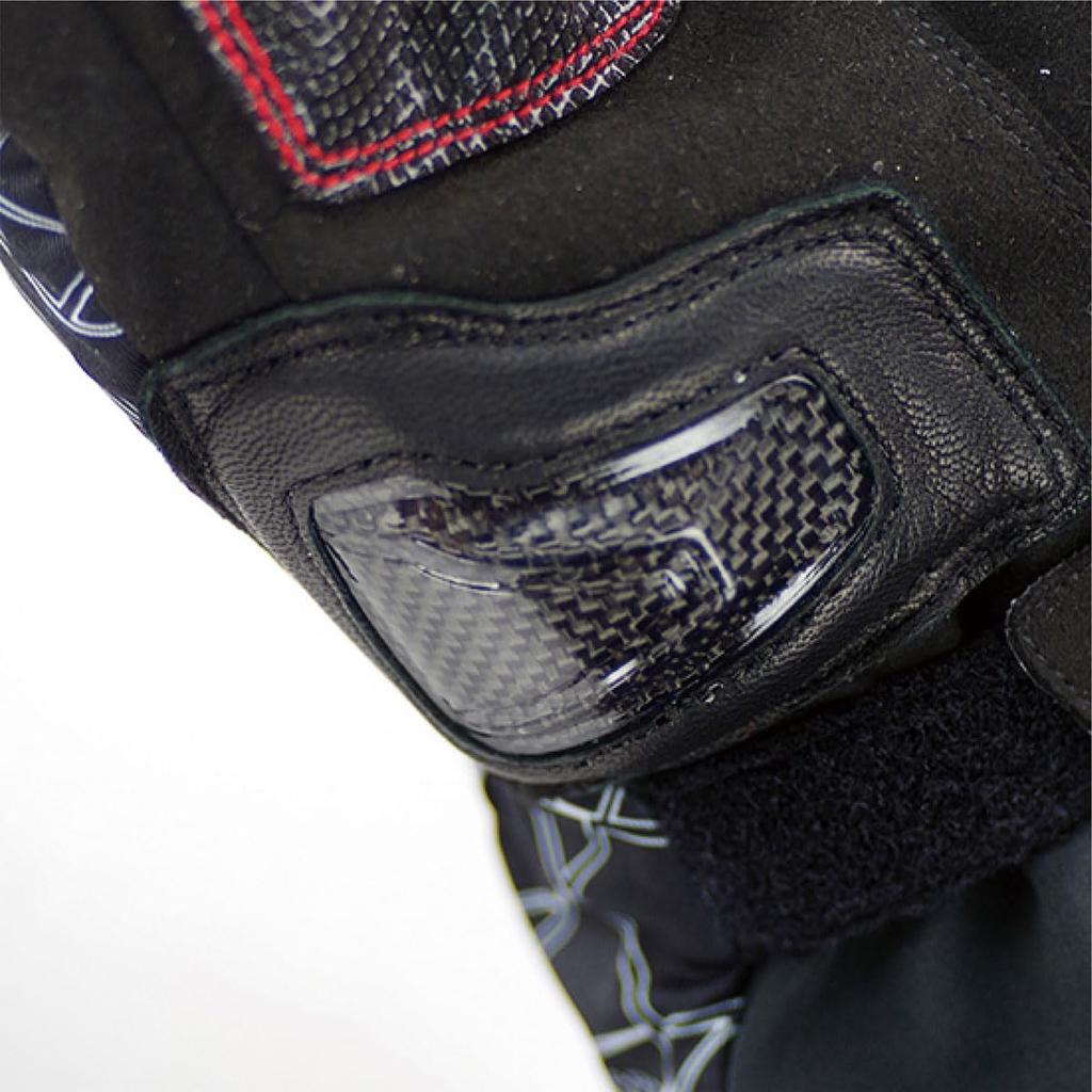 KOMINE Advanced Protect Electric Motorcycle Unisex Size L Carbon Stretch Electric Suitable for and Spring Gloves, Adult, Black, (EK-205 1183),