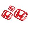 AAAME1 Car Modification Suitable for Honda 10th Accord/Civic Black Red Front Logo Covered Rear Logo Steering Wheel Modification Decor