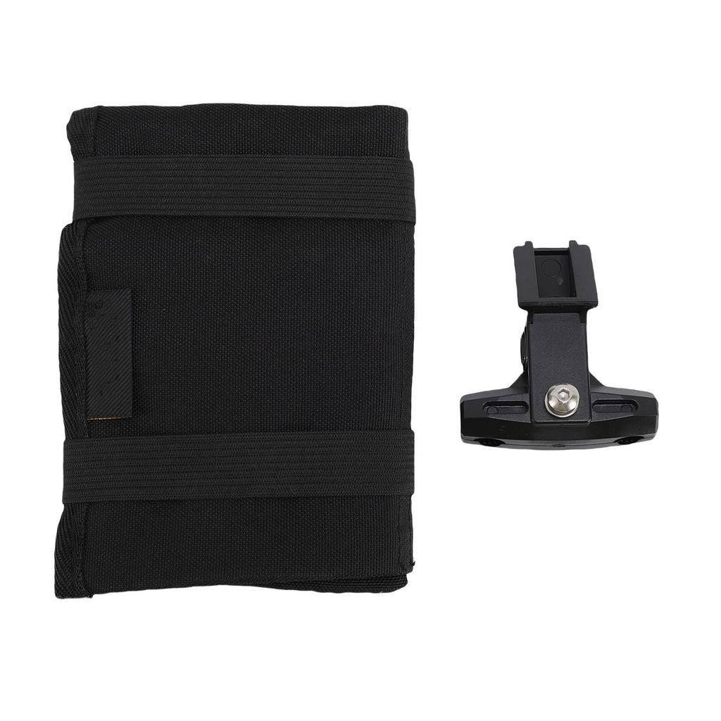 Road Bike Saddle Bag Polyester Multi Compartments Touch Fastener Compact Bike Tool Storage Tail Bag for Repair