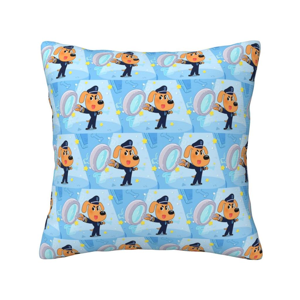 Sheriff Labrador Square Pillowcase Pillow Cover Cushion Zip Decorative Comfort Throw Pillow for Home Bedroom