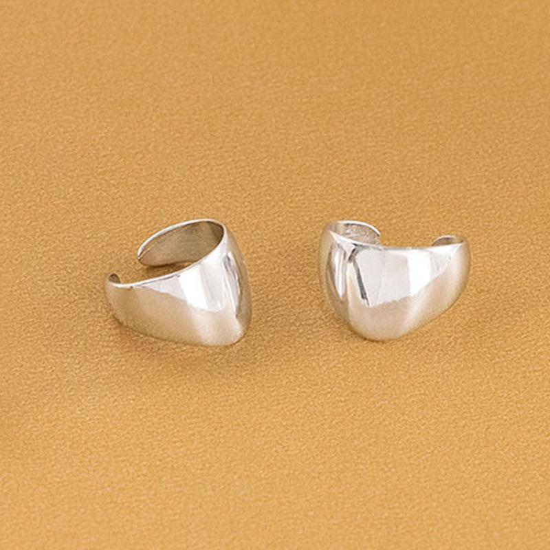 

Серьги-клипсы унисекс из серебра 925 пробы в стиле ретро от Banyan Tree ES2051 платиновый