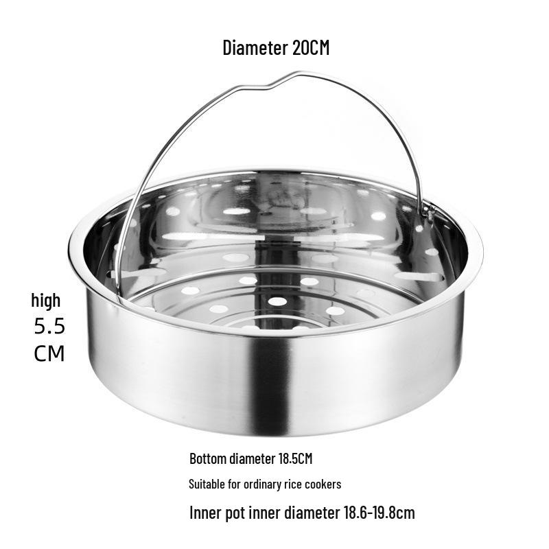 316 Stainless Steel Rice Cooker Steamer Basket and Multi-Functional Inner Rack
