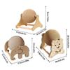 Elephant Shaped Cat Scratcher Solid Wood Stable Triangular Sisal Ball  Toy for Home Pet Cats