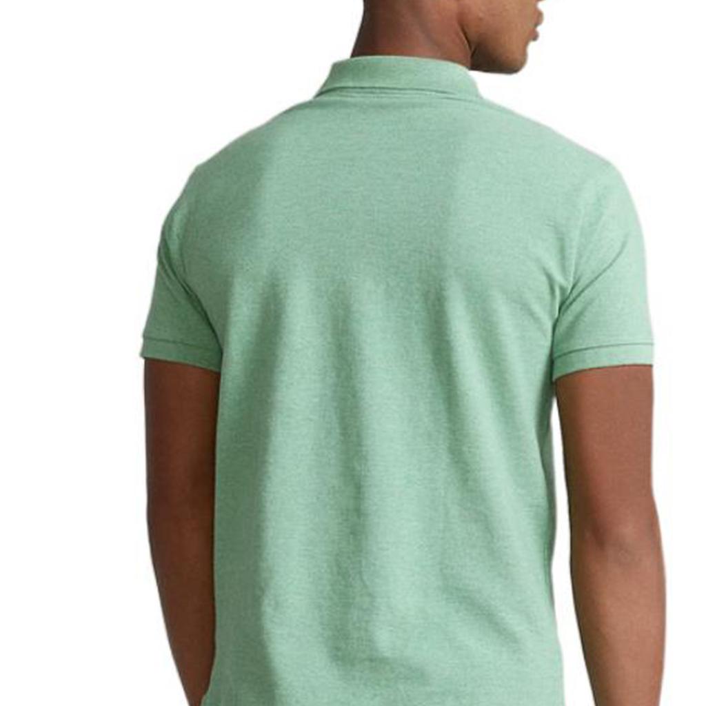 Polo Ralph Lauren SS22 Slim Fit Mesh Solid Short Sleeve Polo Shirt Men Tops Green MNPOKNI1N821551-300