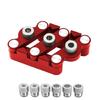 Woodworking Alignment Jig SelfCentering Woodworking Dowel Gauge Durability Aluminum Alloy Construction 3 Drill Size