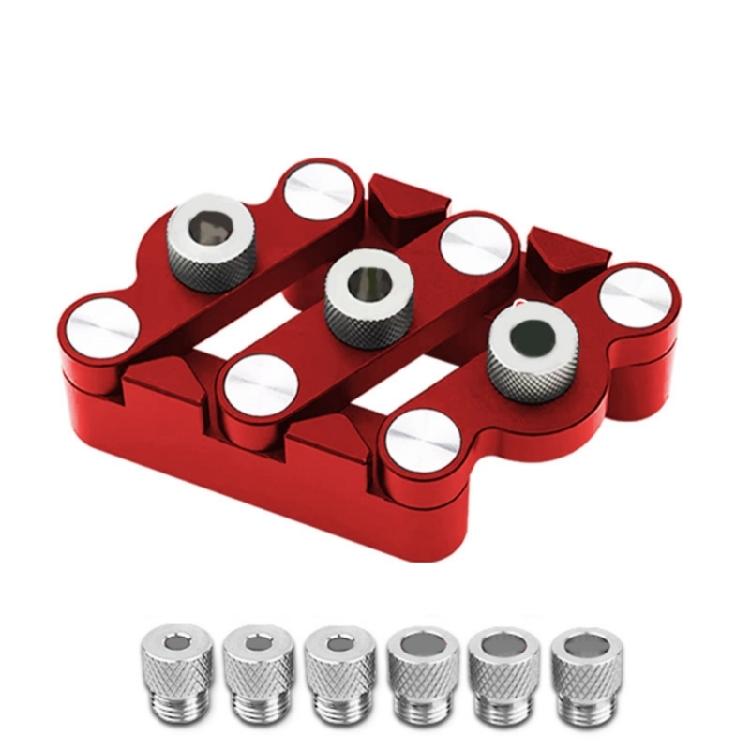 Woodworking Alignment Jig SelfCentering Woodworking Dowel Gauge Durability Aluminum Alloy Construction 3 Drill Size
