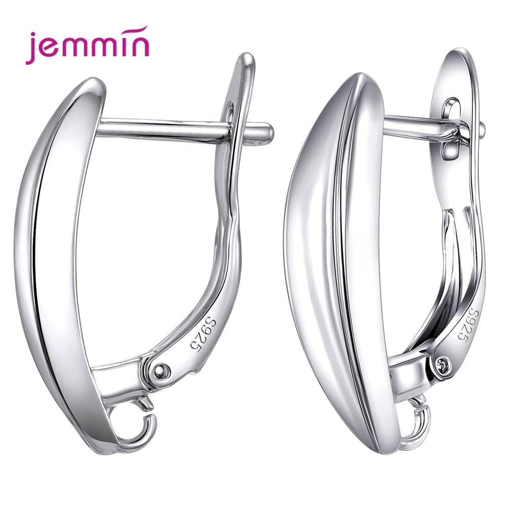 High Quality Fashion Jewelry Components For DIY Jewelry Accessory Genuine 925 Silver Earring Findings For Women Jewelry