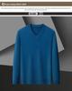 Men's Wool V-Neck Sweater - Spring/Autumn Knitwear for Middle-Aged Men - Warm Base Layer