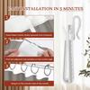 80 Pcs Curtain Lift Hooks Adjustable Retractable Extended Plastic S For Home Office Accessories