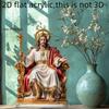2D Flat Acrylic Statue of King Jesus Classic Style Desktop Decoration for Thanksgiving Home Decor Perfect for Desktop Installa