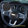 For 18- Jeep Wrangler JL Carbon Fiber Steering Wheel Center Ring Cover Trim