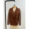Spring and Autumn Women's Fashion Elegant Jackets Solid Color Casual Loose Jackets Winter Retro Jackets Autumn Tops