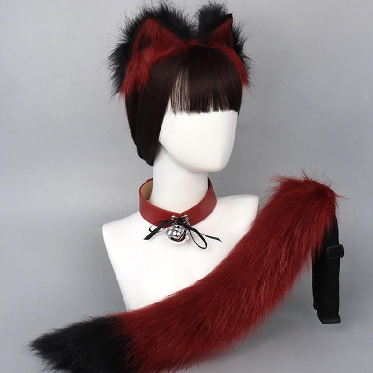 Cat Cosplay Costume Cat Ears Tail Choker Halloween Party Cat Ears Headband Tail