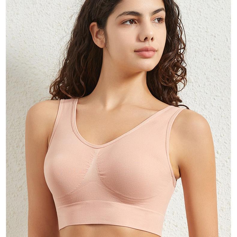 Sportovní podprsenky pro ženy shromážděné bez ocelového prstenu bez hrudní vycpávky Sportovní podprsenka bez stop elastické podprsenky pro jógu fitness kulturistiku tanec běh