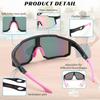 Men's and Women's Fashionable Glasses Protection Wide Edge Sports Glasses Anti Glare Non Degree Goggles