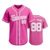 Customizable Baseball Jersey Men Women Button Down Sports Shirt Team Name Number Mesh Fabric Athletic Uniform Top