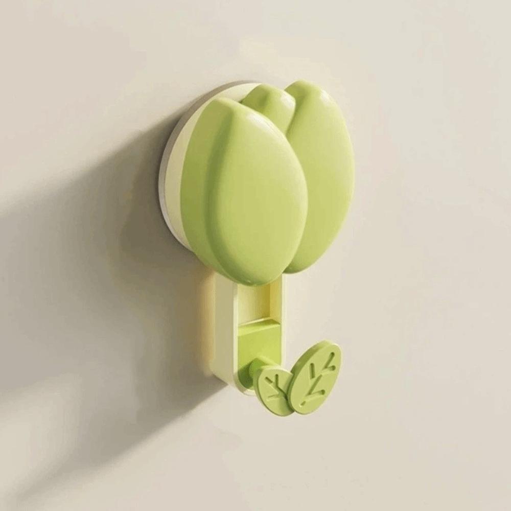 Removable Tulip Suction Cup Hooks No Drill Wall Mounted Hook Vacuum Suction Hook  Dormitory