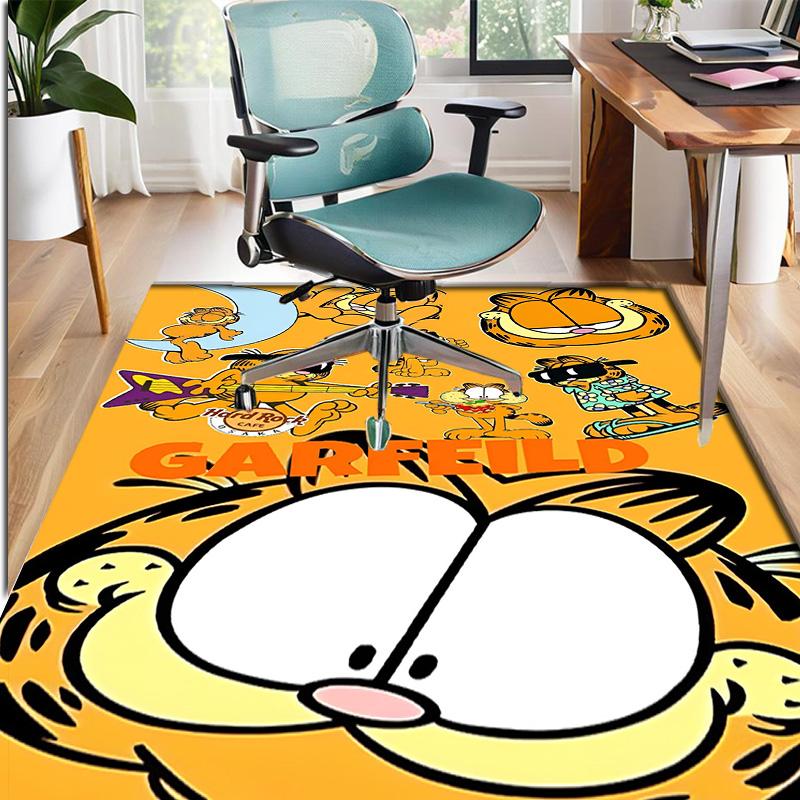 Garfield Pattern Rug, Indoor/Outdoor Mat, for Picnic, Gameroom, Bedroom, Office, Living Room, Home Decor Carpet, Birthday Gift
