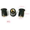 25X Well Nuts M5 Rubber Expansion Brass Bolts Windscreen Windshield Fairing 5mm