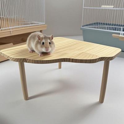 Funny Hamster Platform Wooden Hamster Climbing Toy Rat Toy Small Pets Playing Stand For Chinchilla