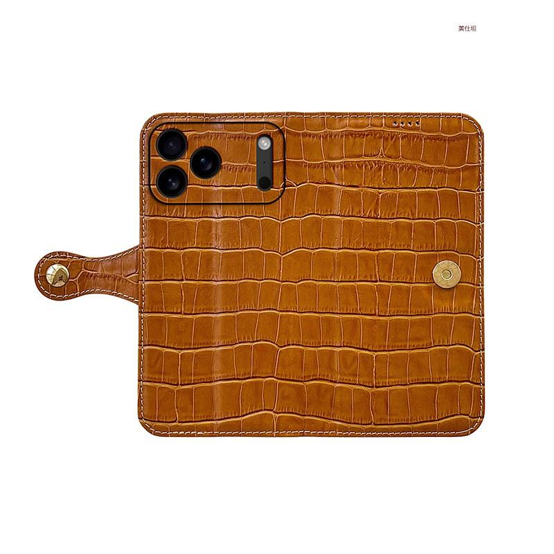 Leather Wallet Case IPhone 17 Pro Max 16 15 14 13 12 Card Slot Stand Shockproof Men