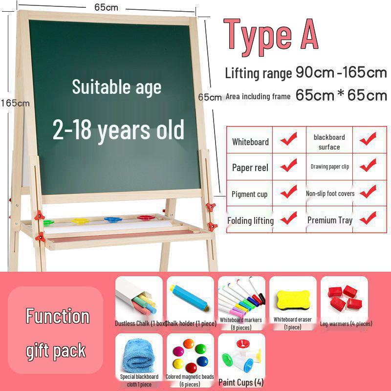 Kinder Staubfreie Abwischbare Tafel Staffelei & Wandaufkleber Zeichenbrett